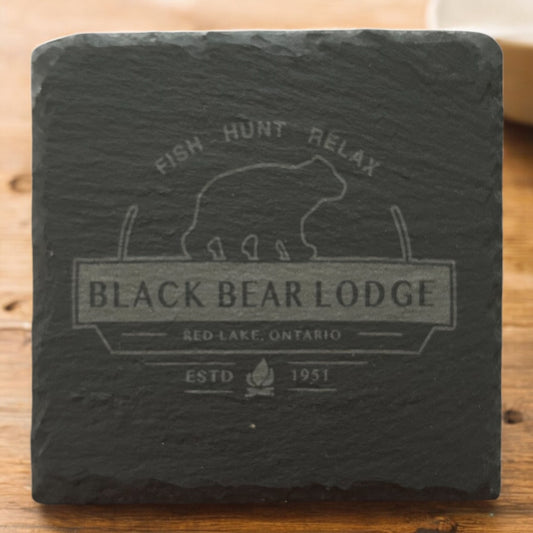 Square Slate Coasters Set of 2