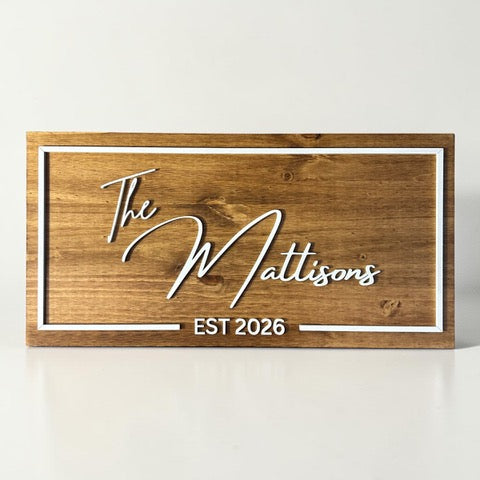 Wooden Custom Wedding Sign